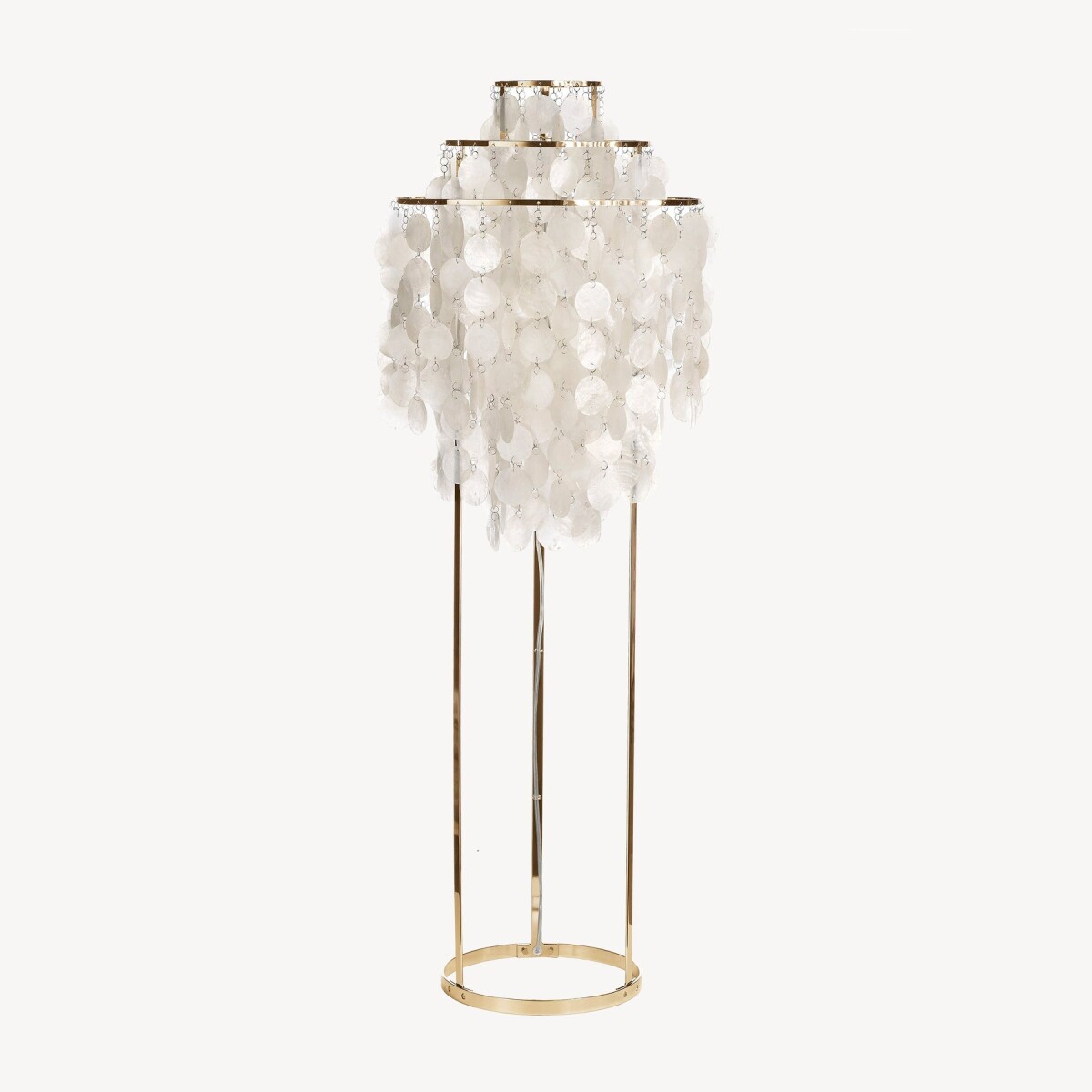 Buy Verpan Fun 1STM Floor lamp Brass/Seashell online - Peeq